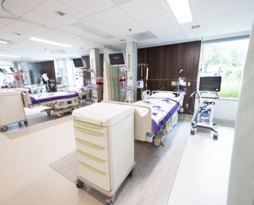 Patient beds in the DCU